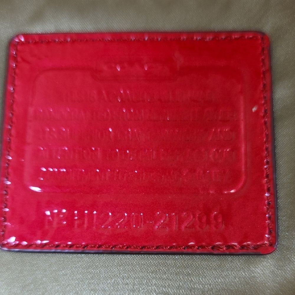 Coach Madison Diagonal Pleated Patent Leather Tote - Picture 12 of 13